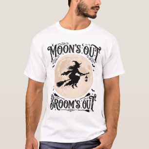 Camiseta Bruxas de Vassouras à Vista no Halloween