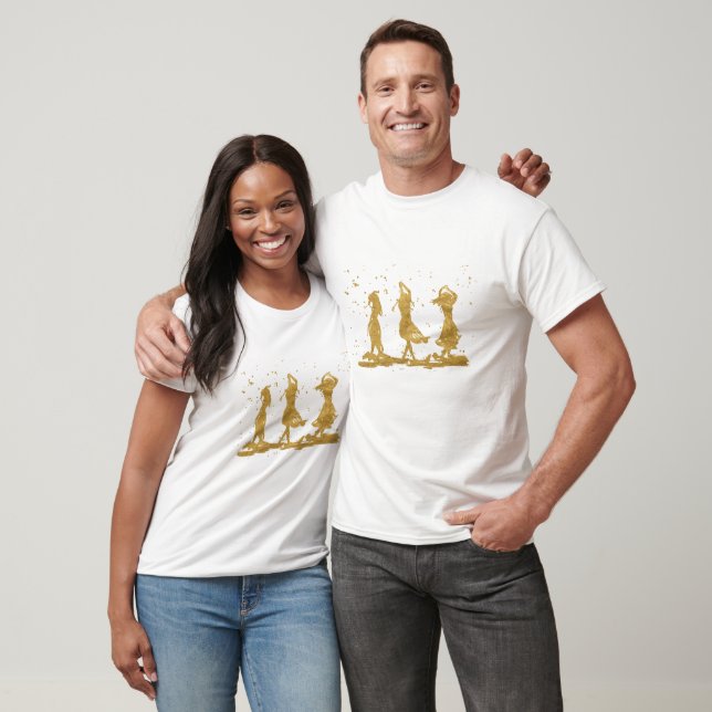 Camiseta Bruxas Douradas Dançantes (Unissex)