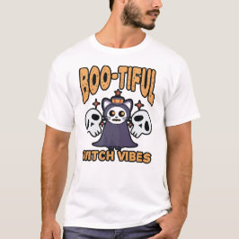Camiseta Bruxas Encantadoras – Gato Assustador e Fofo de Ha