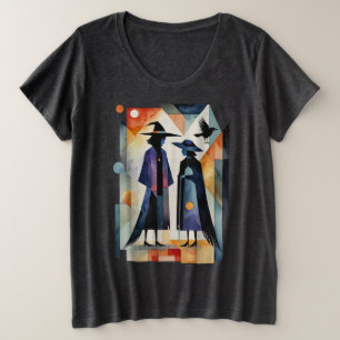 Camiseta Bruxas Modernas - uma obra de arte abstrata 6 - Fa
