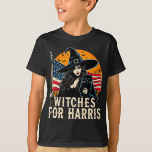 Camiseta Bruxas Para Kamala Harris Halloween, Sociedade Pol