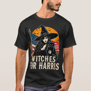 Camiseta Bruxas Para Kamala Harris Halloween, Sociedade Pol