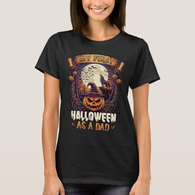 Camiseta Bruxas Penduradas Halloween Bruxa Voadora Casa Ass (Frente)