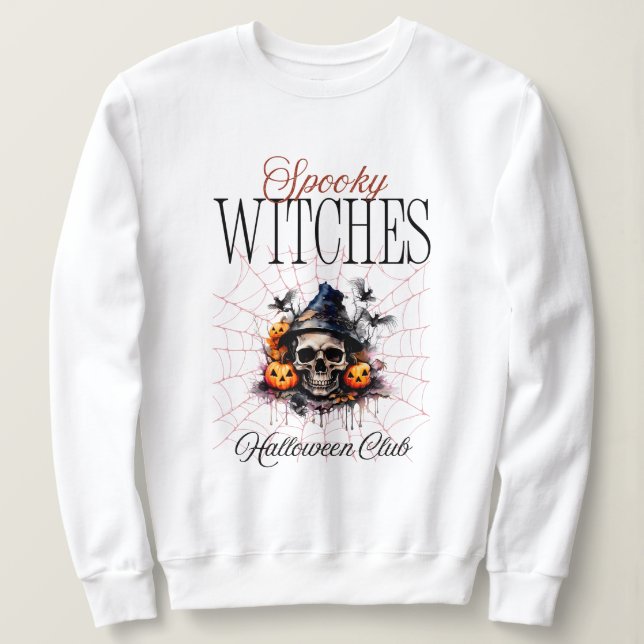 Camiseta Bruxas Spooky do Halloween (Frente do Design)