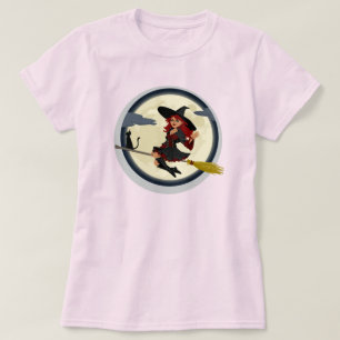 CAMISETA BRUXELA E O GATO PRETO DELA EM BROOMSTICK