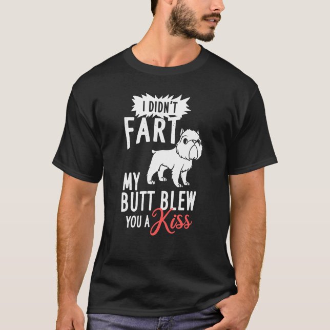 Camiseta Bruxelas Griffon Cachorros Proprietário (Frente)