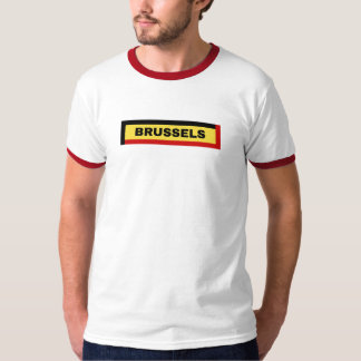 Camiseta Bruxelas na Bélgica Flag Colors