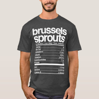 Camiseta Bruxelas rebenta fatos nutricionais Ação de Graças