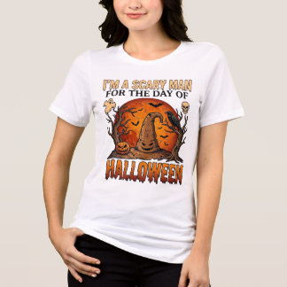 Camiseta Bruxo do Dia das Bruxas Chapéu de Bruxa Lua de San