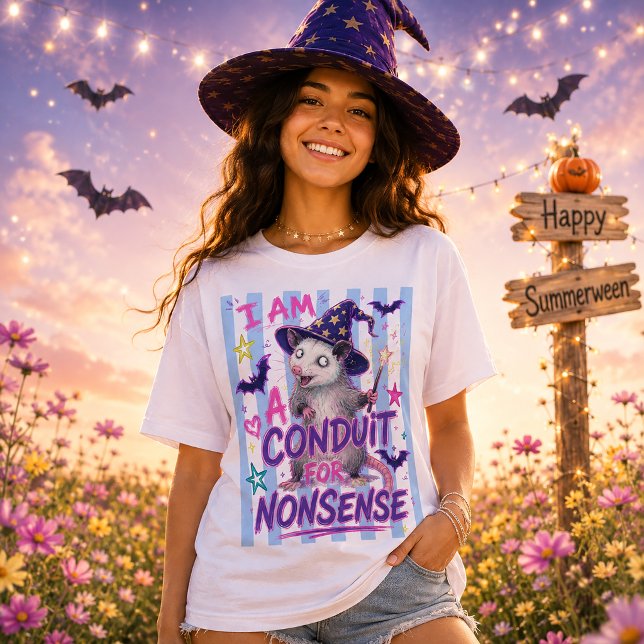Camiseta Bruxo Possum Conduíte de Absurdos do Summerween (Criador carregado)