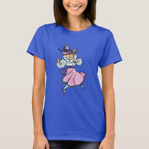 Camiseta Bruxo Vintage de Oz, Garota Dançante Munchkin Fofa