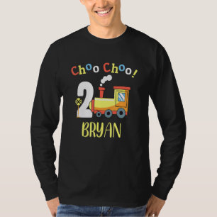 Camiseta Bryan Choo Choo Dois segundo aniversário de trem e