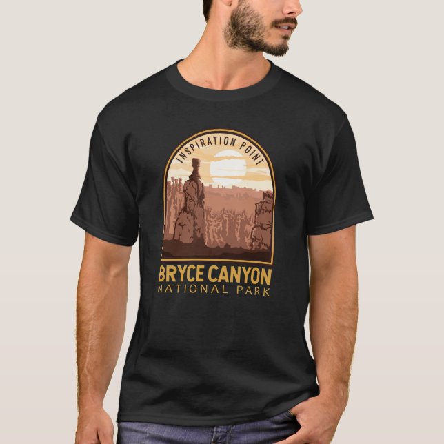 Camiseta Bryce Canyon National Park Inspiron Point Retro (Frente)