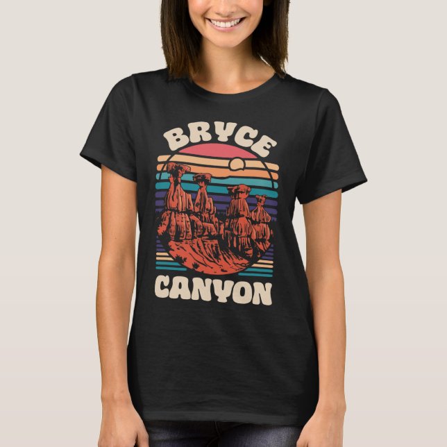 Camiseta Bryce Canyon National Park Souvenir Outdoors Hikin (Frente)