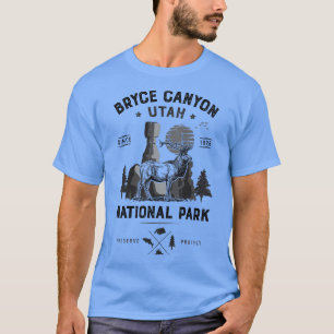 Camiseta Bryce Canyon National Park Vintage Utah Deer Elk T