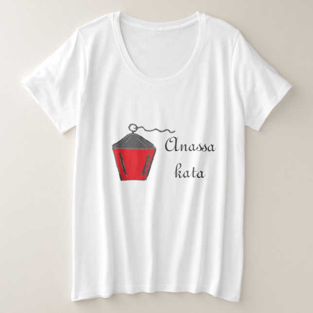 Camiseta Bryn Mawr Red Lanterna Anassa Kata Womens (Frente do Design)