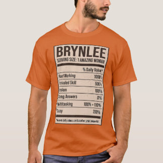 Camiseta Brynlee Nutrition Facts Name Apelido Alias Title