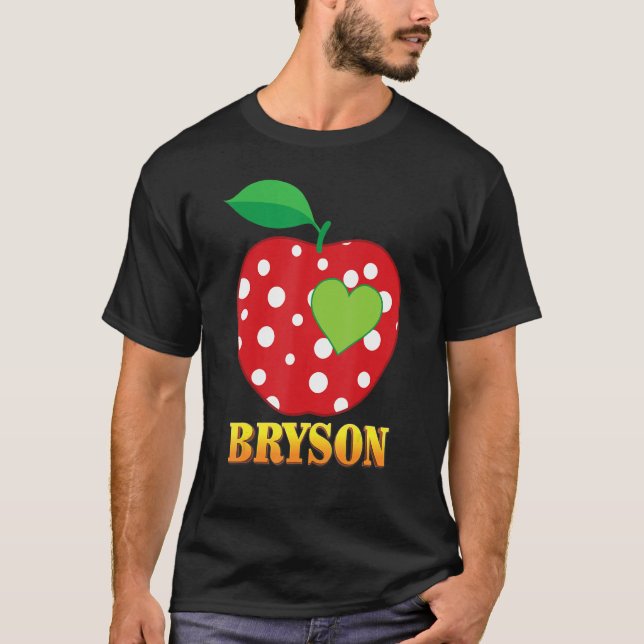 Camiseta Bryson Love School Back To School Boy Student (Frente)