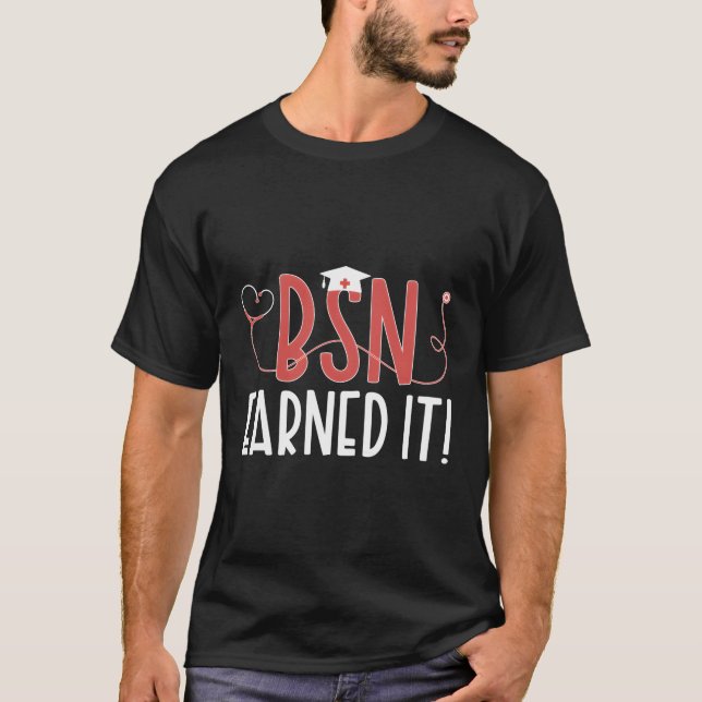Camiseta Bsn Recebeu O Formando Bsn De Formando Bsn De Grad (Frente)