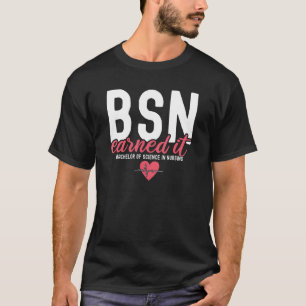 Camiseta Bsn Rn Solteiros De Ciência Na Enfermagem Ganharam