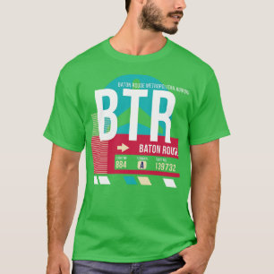 Camiseta BTR Código de Bagagem do Aeroporto BTR