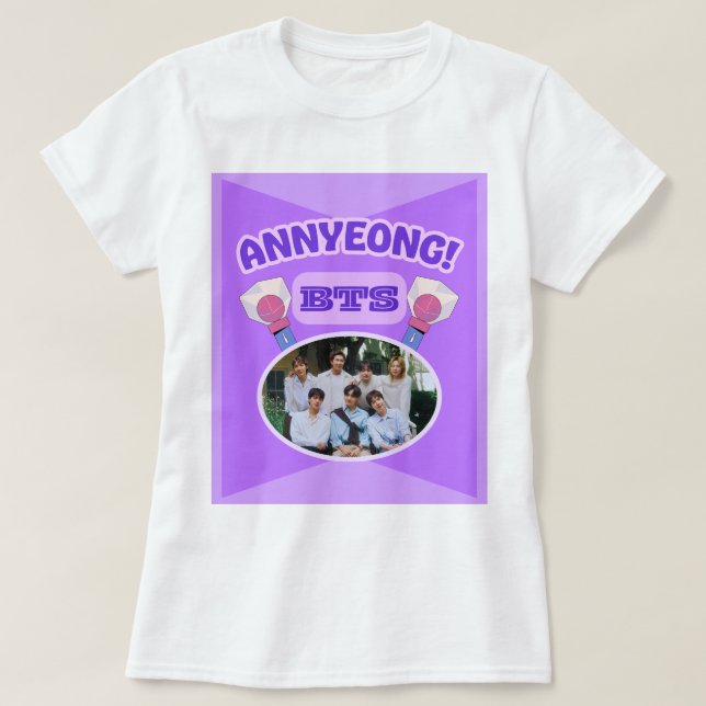Camiseta BTS (Frente do Design)