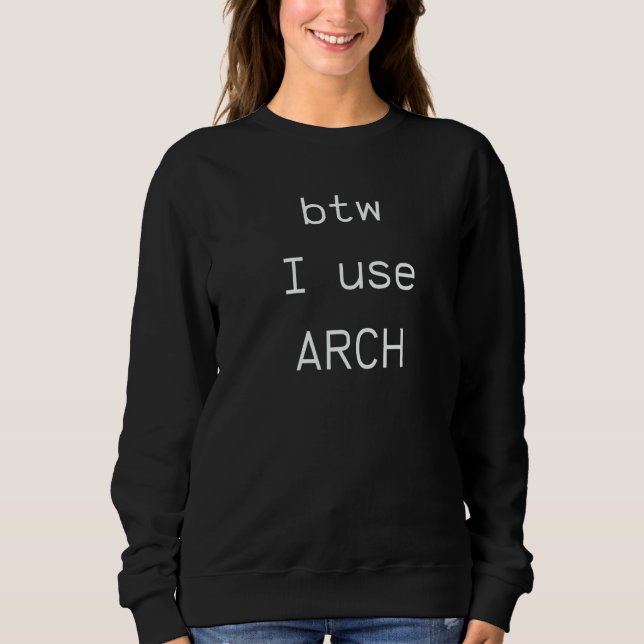 Camiseta btw I use Arch Arch Linux Open Source Software (Frente)