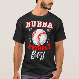 Camiseta Buba Do Garoto De Aniversário, Tema De Beisebol, B