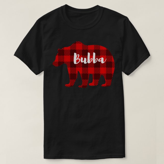 Camiseta Bubba Bear Clothing Mens Oferece Família a Avós (Frente do Design)