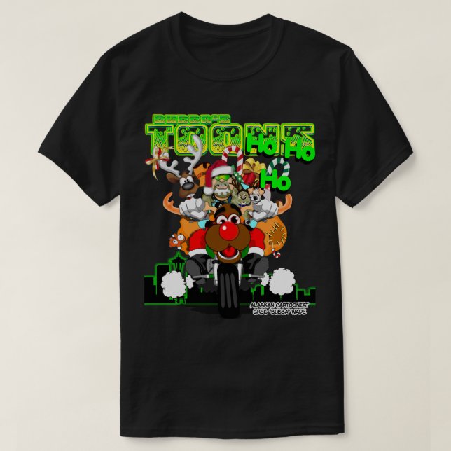 CAMISETA BUBBA CLAUS - PAPAI NOEL OUTLAN COUSIN (Frente do Design)