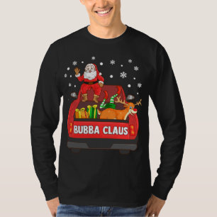 Camiseta Bubba Claus Red Truck Papais noeis Reindeer Elf Na