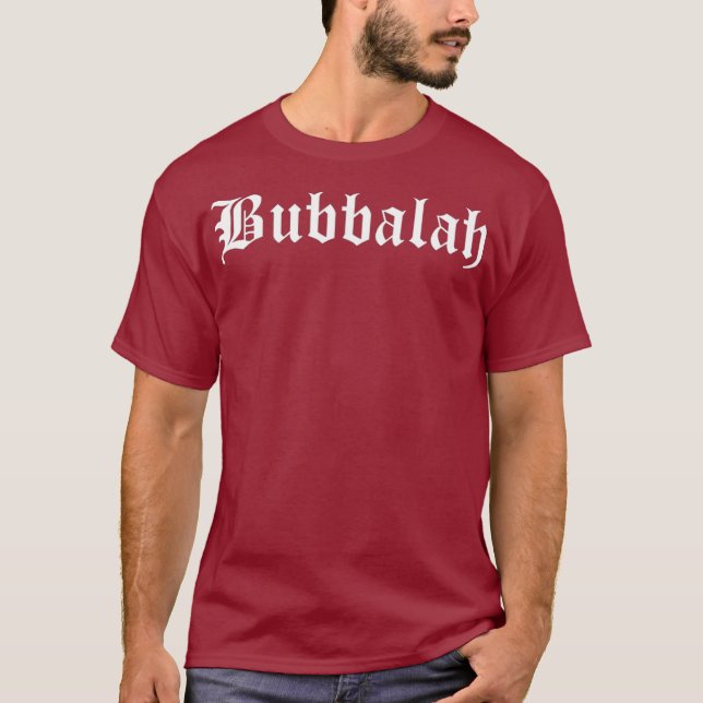 Camiseta Bubbalah Yiddish Judeu Querido Bebê Bubbala (Frente)