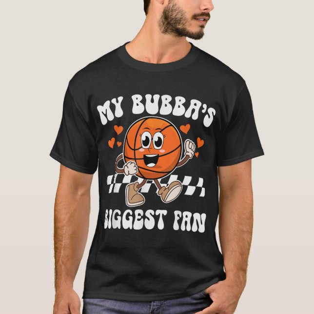 Camiseta Bubbas Maior Irmã De Basquete Fã De Basketba (Frente)