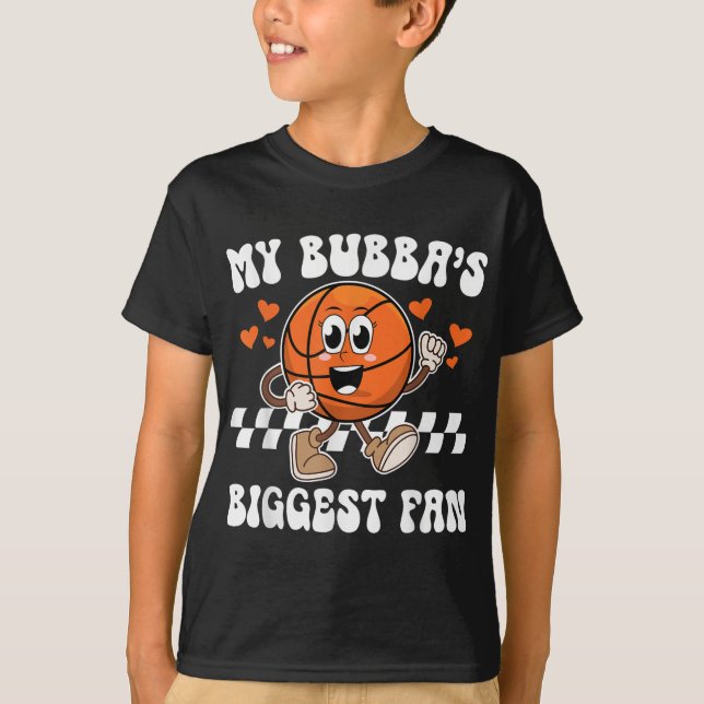 Camiseta Bubbas Maior Irmã De Basquete Fã De Basketba (Frente)