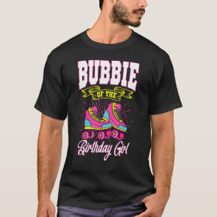 Camiseta Bubbie Da Rapariga De Aniversário Skates De Rolo B