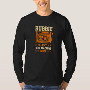 Camiseta Bubbie Lucky Slot Machine Casino Vovó Jogo