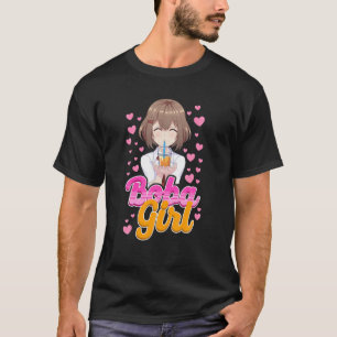 Camiseta Bubble Boba Girl Tea Heart
