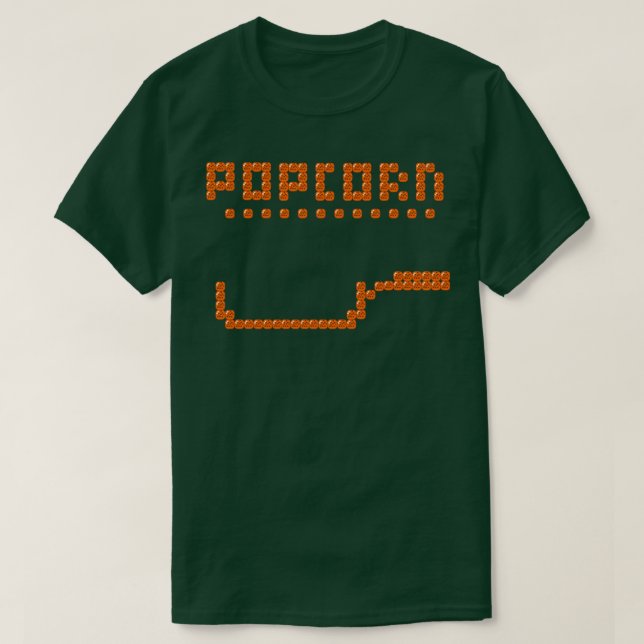 Camiseta Bubble Bobble Popcorn (Frente do Design)