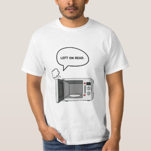 Camiseta Bubble de "Left on Read" de Microwave Chat Graphic