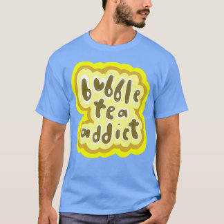 Camiseta Bubble Tea Addict Versão Amarela