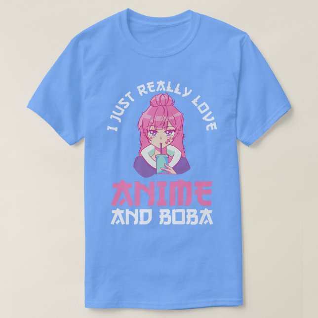 Camiseta Bubble Tea Anime Premium (Frente do Design)