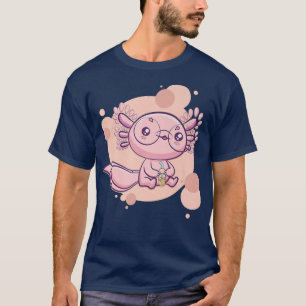 Camiseta Bubble Tea Aolotl Boba Cute Kawaii Anime Pastel Go