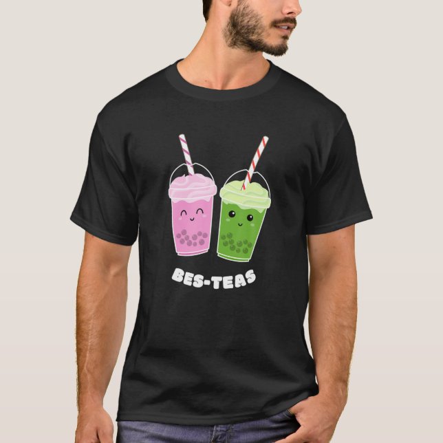 Camiseta Bubble Tea Bes-Teas Cute Kawaii Boba Bebe (Frente)