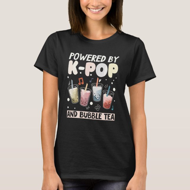 Camiseta Bubble Tea Boba milk K Pop Stans Music (Frente)