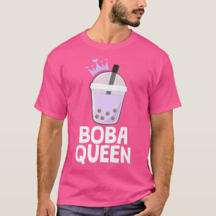 Camiseta Bubble Tea Crown Boba Queen Tea Cult Drink Premium
