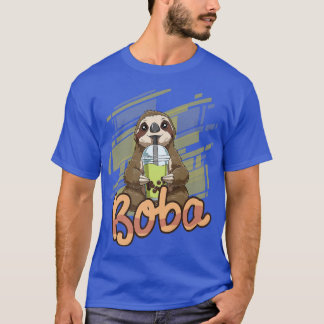 Camiseta Bubble Tea Funny Boba Tea Sloth 444