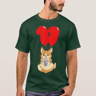 Camiseta Bubble Tea Hamster - 11 Birthday - Balão de Crianç