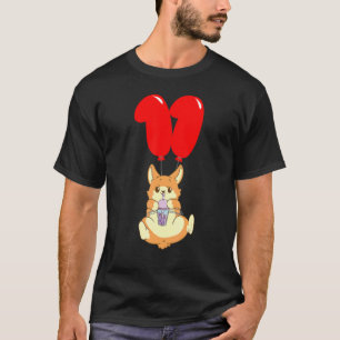 Camiseta Bubble Tea Hamster 11 Birthday Kids Balão Pa