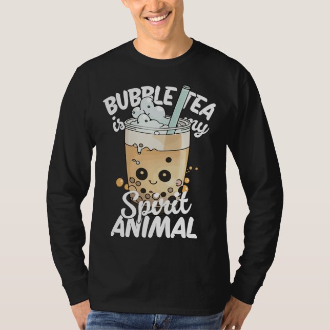 Camiseta Bubble Tea Is My Spirit Animal  2 (Frente)