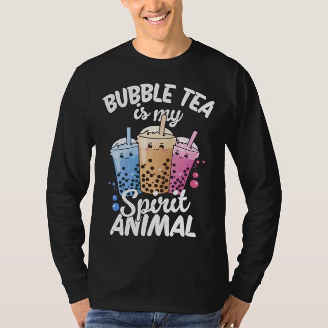 Camiseta Bubble Tea Is My Spirit Animal  4 (Frente)